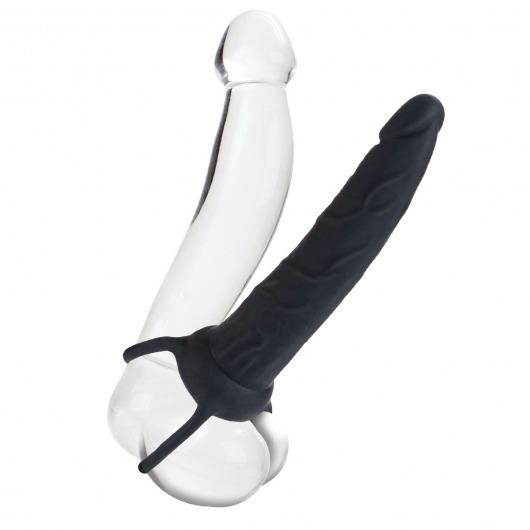 Насадка на пенис Silicone Love Rider Dual Penetrator для двойного проникновения - 14 см. - California Exotic Novelties - в Коломне купить с доставкой