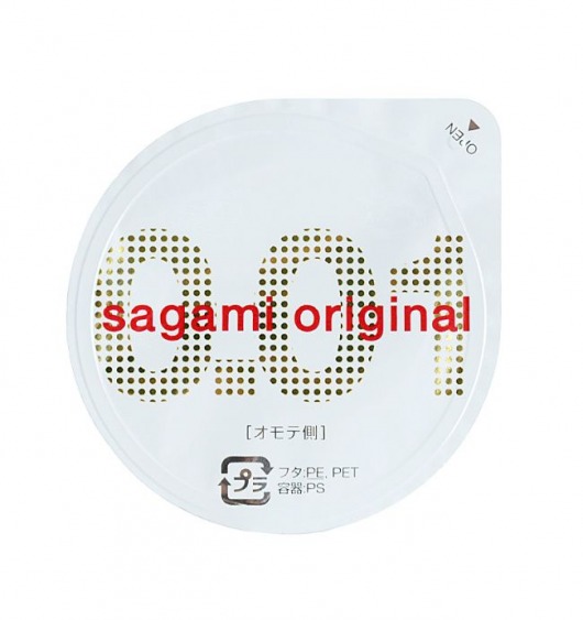 Супертонкий презерватив Sagami Original 0.01 - 1 шт. - Sagami - купить с доставкой в Коломне