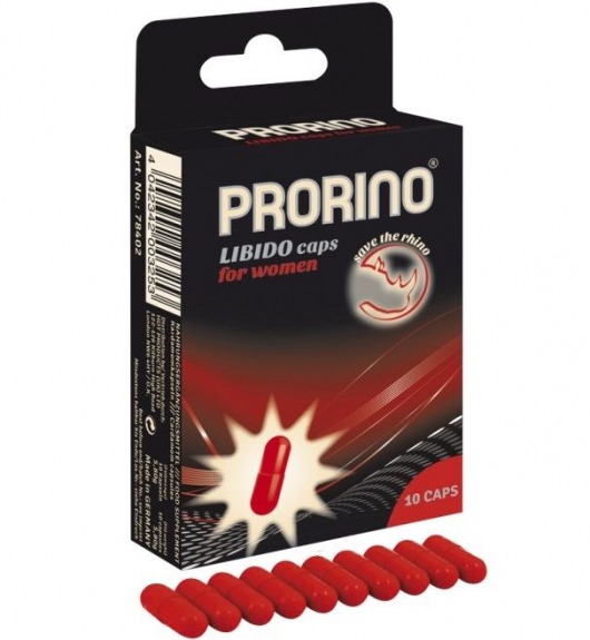 БАД для женщин ero black line PRORINO Libido Caps - 10 капсул - Ero - купить с доставкой в Коломне