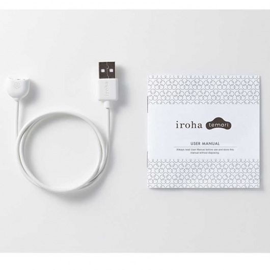 Белый вибромассажёр Temari Kaze - Tenga