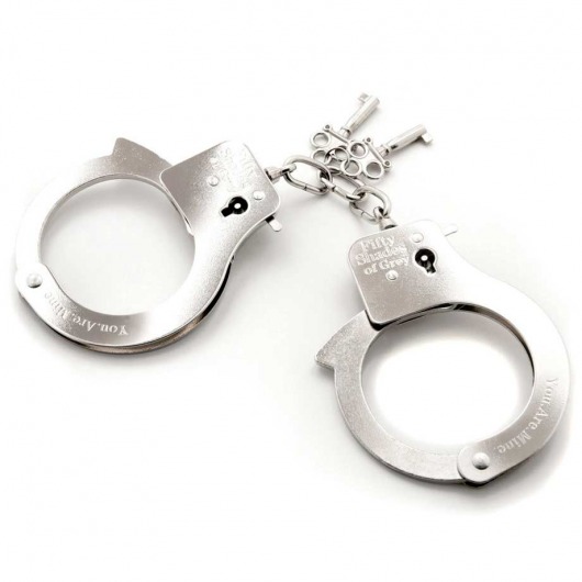 Металлические наручники Metal Handcuffs - Fifty Shades of Grey - купить с доставкой в Коломне