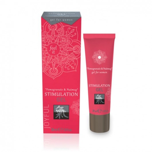 Возбуждающий интимный гель для двоих STIMULATION GEL Pomegranate   Nutmeg - 30 мл. - Shiatsu - купить с доставкой в Коломне