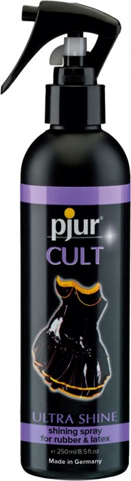 Спрей для ухода за одеждой из латекса pjur CULT Ultra Shine - 250 мл. - Pjur - купить с доставкой в Коломне