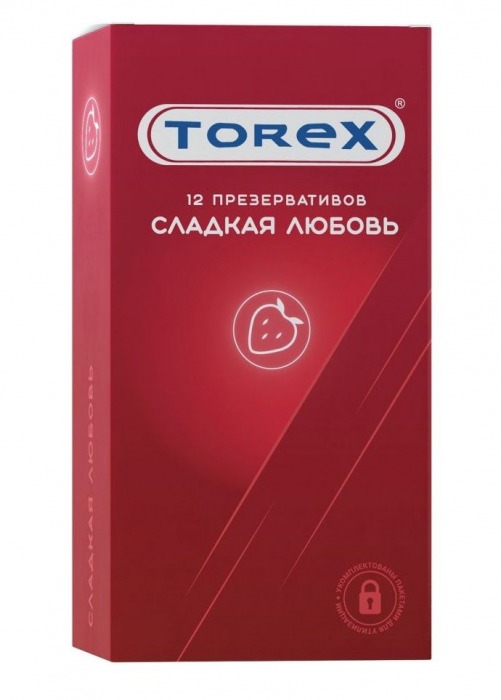 Презервативы Torex  Сладкая любовь  с ароматом клубники - 12 шт. - Torex - купить с доставкой в Коломне