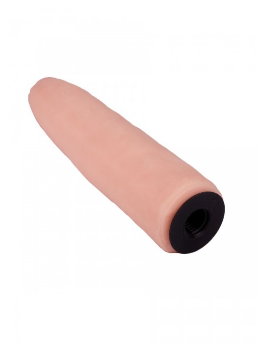 Пояс-трусики с насадкой Glamour Silver - 15,5 см. - LOVETOY (А-Полимер) - купить с доставкой в Коломне