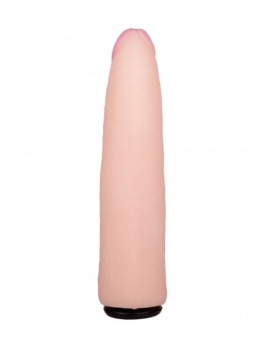 Пояс-трусики с насадкой Glamour - 17 см. - LOVETOY (А-Полимер) - купить с доставкой в Коломне