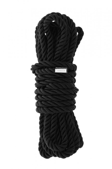 Черная веревка для шибари DELUXE BONDAGE ROPE - 5 м. - Dream Toys - купить с доставкой в Коломне