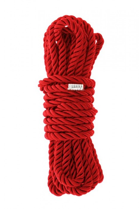 Красная веревка для шибари DELUXE BONDAGE ROPE - 5 м. - Dream Toys - купить с доставкой в Коломне