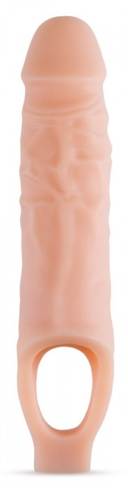 Телесный реалистичный фаллоудлинитель 9 Inch Silicone Cock Sheath Penis Extender - 22,86 см. - Blush Novelties - в Коломне купить с доставкой