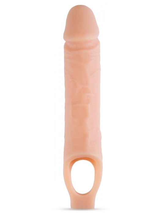 Телесный реалистичный фаллоудлинитель 10 Inch Silicone Cock Sheath Penis Extender - 25,4 см. - Blush Novelties - в Коломне купить с доставкой