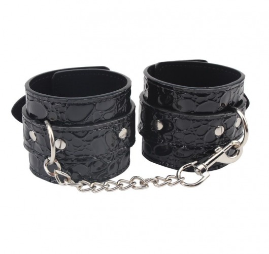 Черные наручники Be good Wrist Cuffs - Chisa - купить с доставкой в Коломне