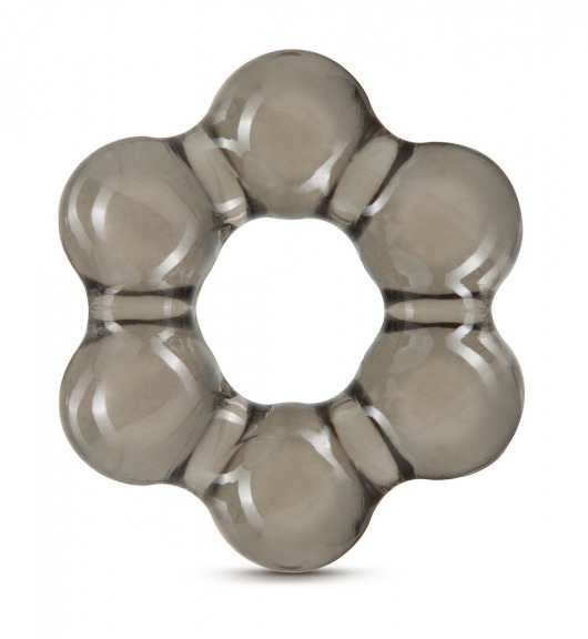 Дымчатое эрекционное кольцо Stay Hard Thick Bead Cock Ring - Blush Novelties - в Коломне купить с доставкой