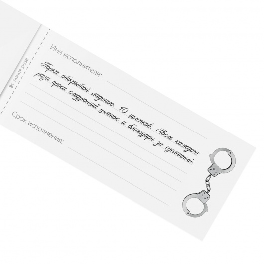 Эротическая игра-купоны «Чековая книжка. Накажи меня» - Сима-Ленд - купить с доставкой в Коломне