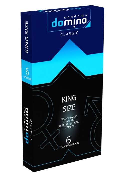 Презервативы увеличенного размера DOMINO Classic King size - 6 шт. - Domino - купить с доставкой в Коломне