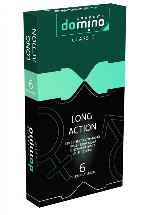 Презервативы с пролонгирующим эффектом DOMINO Classic Long action - 6 шт. - Domino - купить с доставкой в Коломне