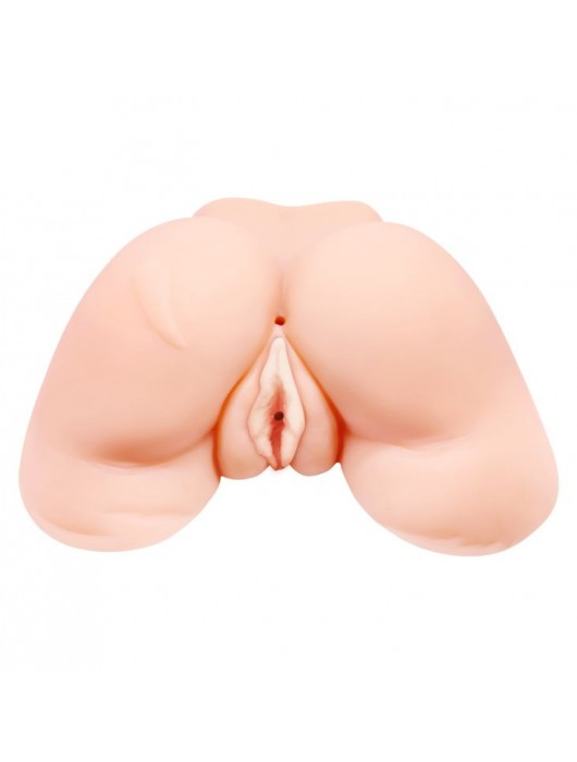 Телесная вибровагина Julie с 2 рабочими отверстиями - Baile - в Коломне купить с доставкой