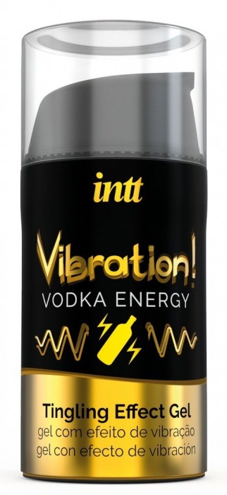 Жидкий интимный гель с эффектом вибрации Vibration! Vodka Energy - 15 мл. - INTT - купить с доставкой в Коломне