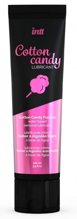 Интимный гель на водной основе Cotton Candy Lubricant - 100 мл. - INTT - купить с доставкой в Коломне