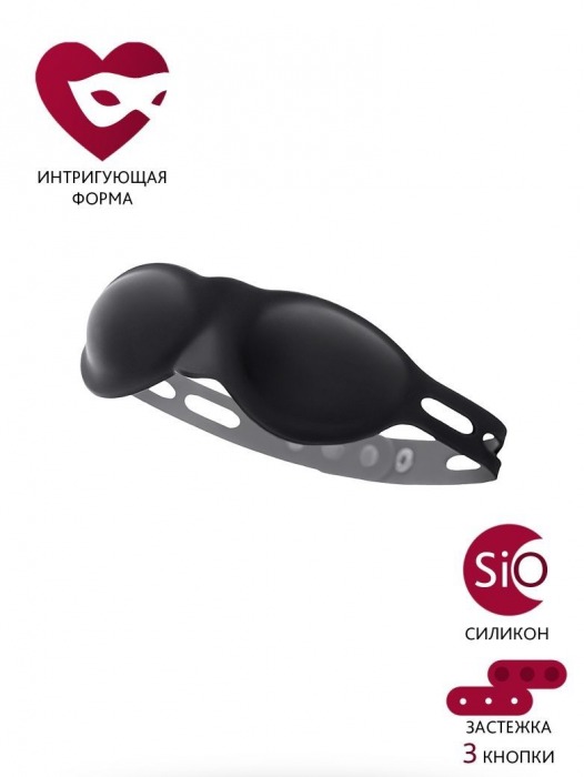 Черная плотная силиконовая маска - ToyFa - купить с доставкой в Коломне