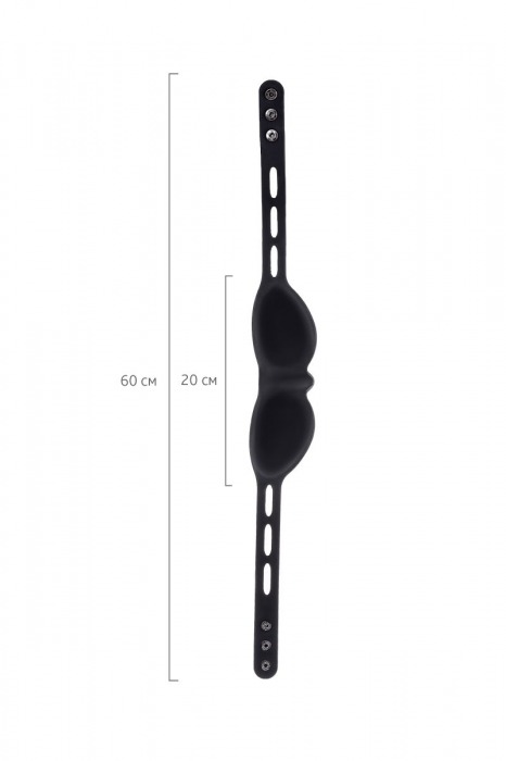 Черная плотная силиконовая маска - ToyFa - купить с доставкой в Коломне