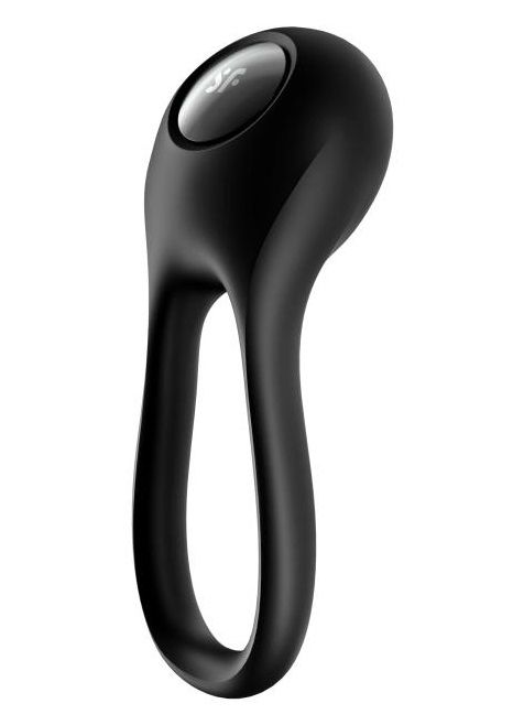 Черное эрекционное виброкольцо Majestic Duo - Satisfyer - в Коломне купить с доставкой