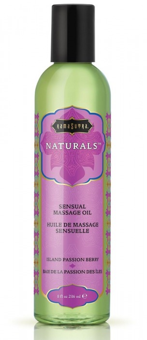 Массажное масло Naturals Island Passion Berry с ароматом тропических фруктов - 236 мл. - Kama Sutra - купить с доставкой в Коломне