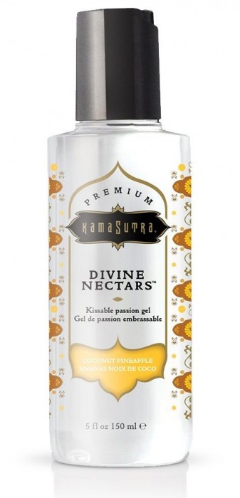 Гель-лубрикант на водной основе Divine Nectars Vanilla с ароматом ванили - 150 мл. - Kama Sutra - купить с доставкой в Коломне