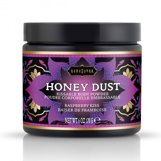 Пудра для тела Honey Dust Body Powder с ароматом малины - 170 гр. - Kama Sutra - купить с доставкой в Коломне