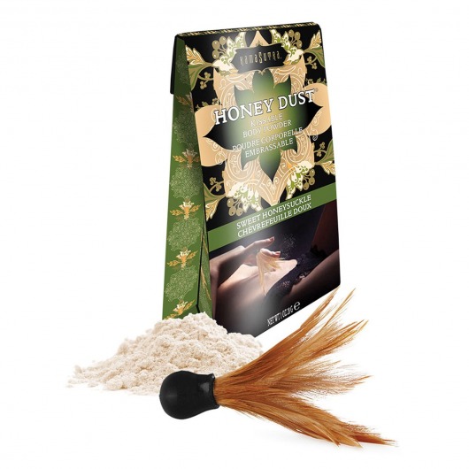 Пудра для тела Honey Dust Body Powder с ароматом жимолости - 28 гр. - Kama Sutra - купить с доставкой в Коломне