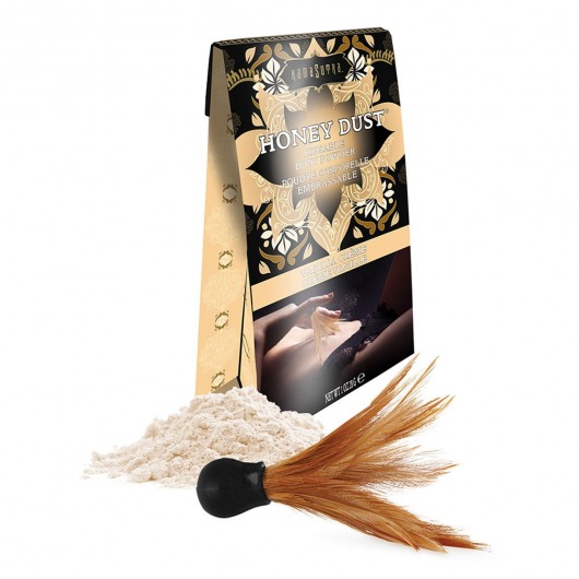 Пудра для тела Honey Dust Body Powder с ароматом ванили - 28 гр. - Kama Sutra - купить с доставкой в Коломне