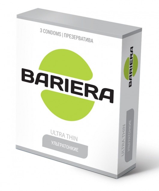 Ультратонкие презервативы Bariera Ultra Thin - 3 шт. - Bariera - купить с доставкой в Коломне