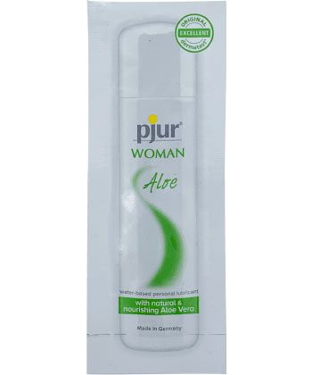 Лубрикант на водной основе pjur WOMAN Aloe - 2 мл. - Pjur - купить с доставкой в Коломне