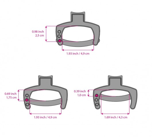 Кольцо с зажимом для мошонки для пояса верности Pubic Enemy - MyStim - купить с доставкой в Коломне
