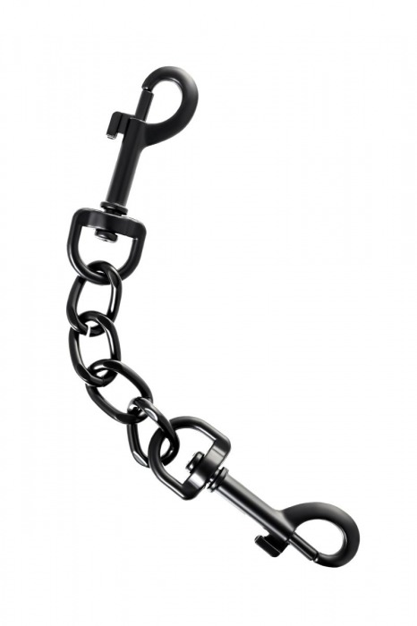 Узкие черные наручники на сцепке - ToyFa - купить с доставкой в Коломне