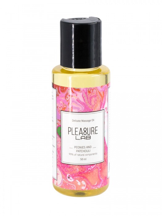 Массажное масло Pleasure Lab Delicate с ароматом пиона и пачули - 50 мл. - Pleasure Lab - купить с доставкой в Коломне