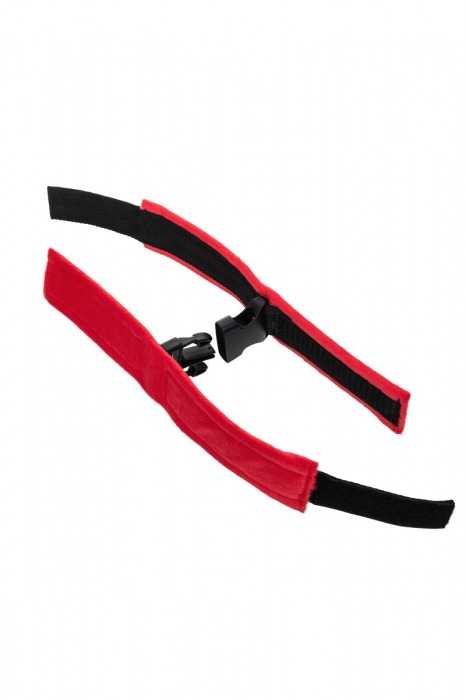 Красно-черные велюровые оковы Anonymo - ToyFa - купить с доставкой в Коломне