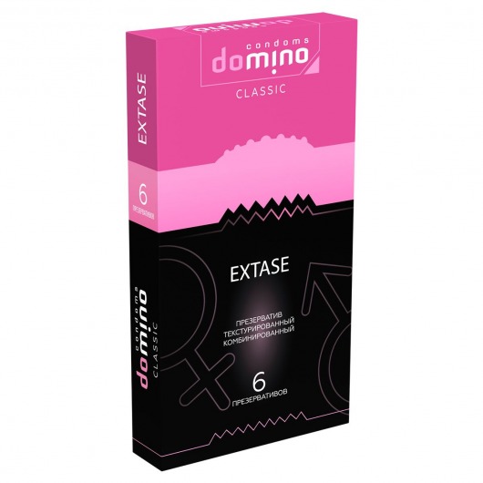 Презервативы с точками и рёбрышками DOMINO Classic Extase - 6 шт. - Domino - купить с доставкой в Коломне