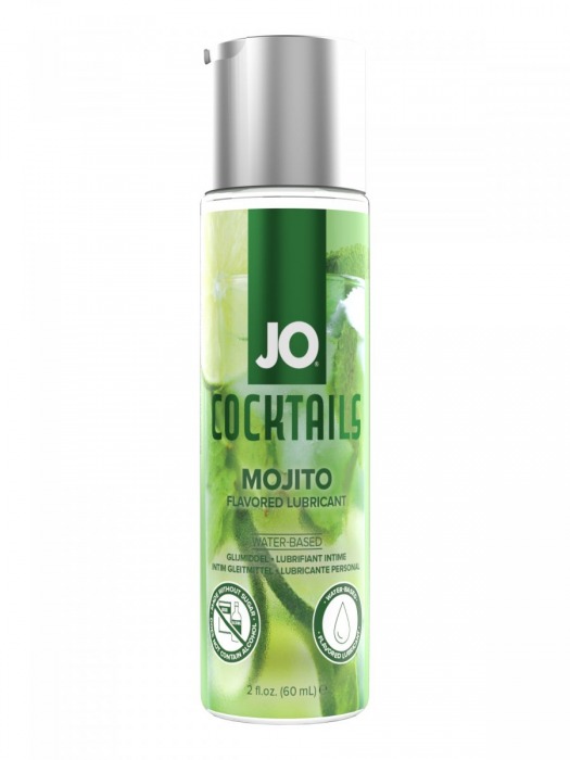 Вкусовой лубрикант на водной основе JO Cocktails Mojito - 60 мл. - System JO - купить с доставкой в Коломне