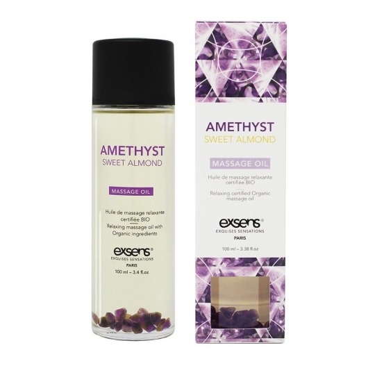 Органическое массажное масло AMETHYST SWEET ALMOND - 100 мл. - Exsens - купить с доставкой в Коломне