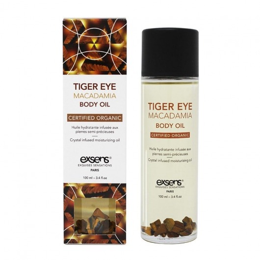 Органическое массажное масло TIGER EYE MACADAMIA - 100 мл. - Exsens - купить с доставкой в Коломне