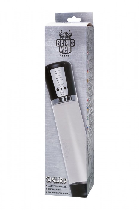 Прозрачная автоматическая помпа для пениса Sigurd - Sexus - в Коломне купить с доставкой