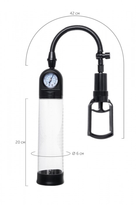 Прозрачная механическая помпа Helmer с манометром - Sexus - в Коломне купить с доставкой