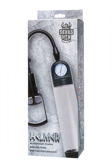 Прозрачная механическая помпа Helmer с манометром - Sexus - в Коломне купить с доставкой
