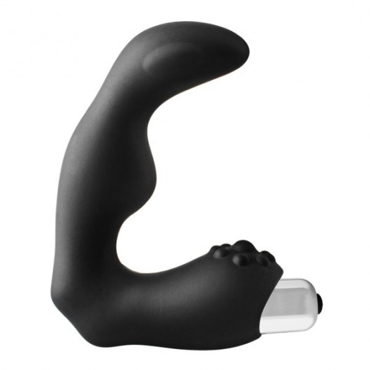 Черный вибромассажер простаты FantASStic Vibrating Prostate Massager - 11,3 см. - Dream Toys - в Коломне купить с доставкой