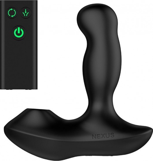 Черный вибратор-ротатор для стимуляции простаты Nexus Revo Air - Nexus Range - в Коломне купить с доставкой