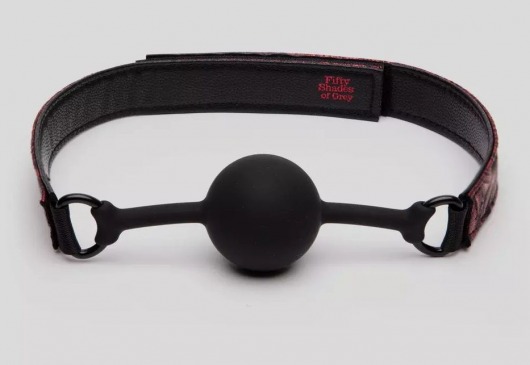 Кляп-шар на двусторонних ремешках Reversible Silicone Ball Gag - Fifty Shades of Grey - купить с доставкой в Коломне