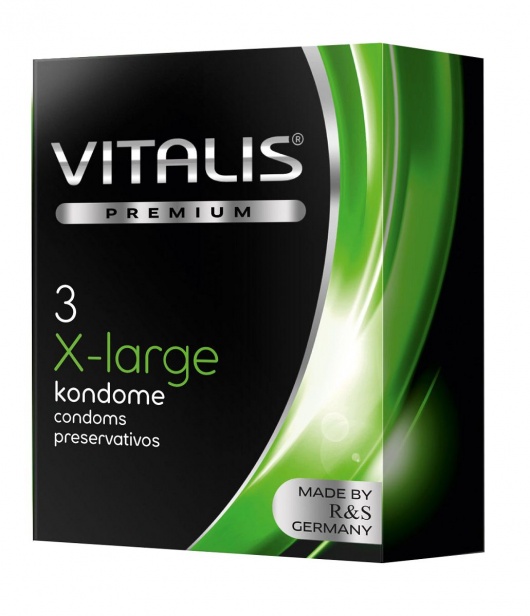 Презервативы увеличенного размера VITALIS PREMIUM x-large - 3 шт. - Vitalis - купить с доставкой в Коломне