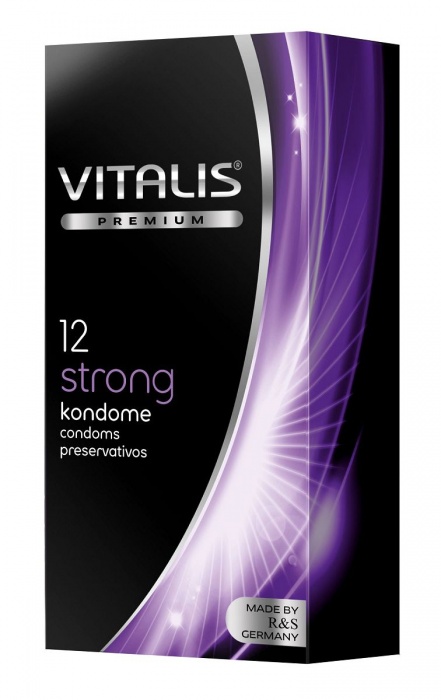 Презервативы с утолщённой стенкой VITALIS PREMIUM strong - 12 шт. - Vitalis - купить с доставкой в Коломне