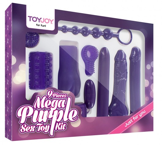 Эротический набор Toy Joy Mega Purple - Toy Joy - купить с доставкой в Коломне