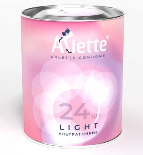 Ультратонкие презервативы Arlette Light - 24 шт. - Arlette - купить с доставкой в Коломне